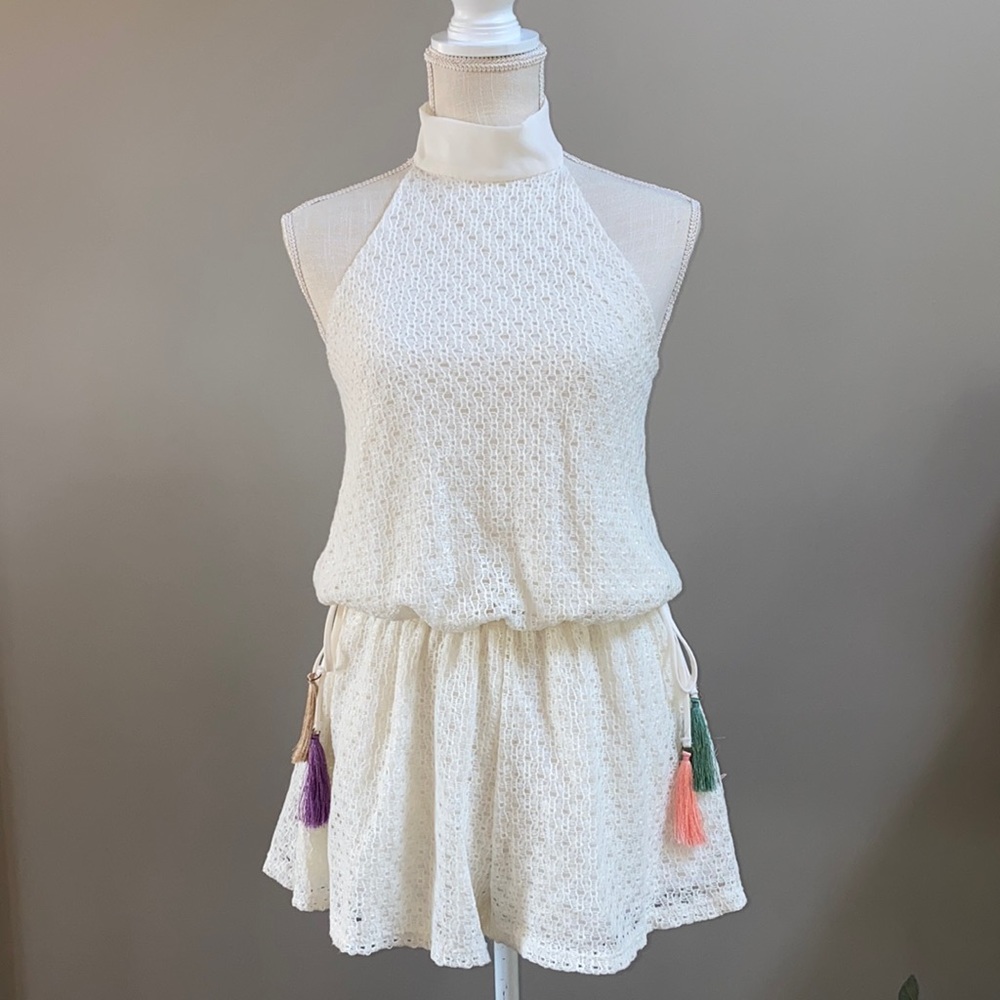 Luxe Lace Halter Romper -Size M